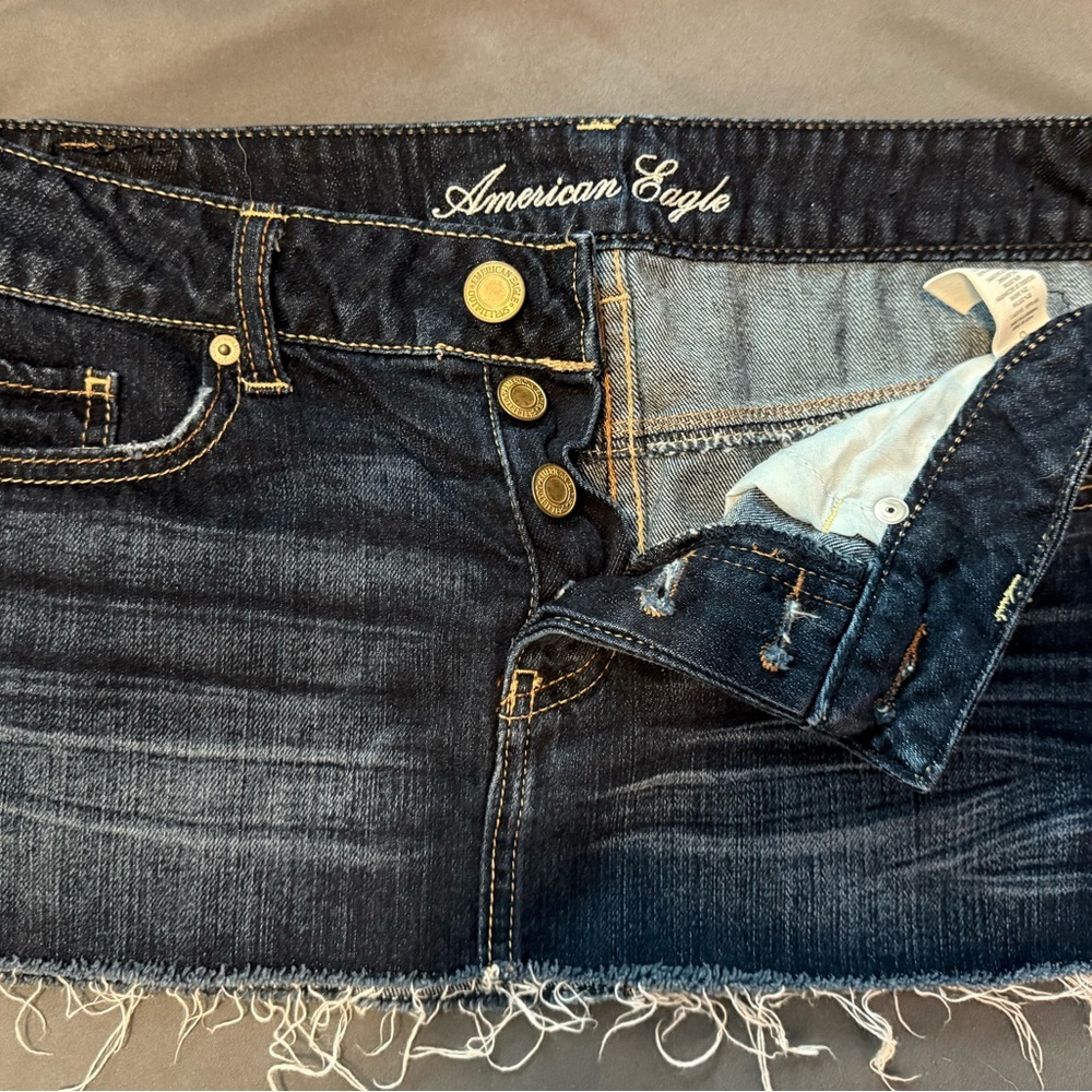 American Eagle Denim Micro Mini Skirt